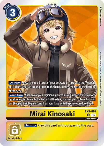 Mirai Kinosaki &mdash; Digimon Card Game card