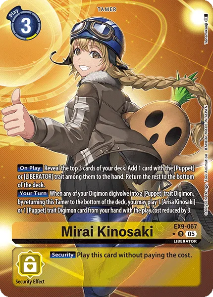 Mirai Kinosaki &mdash; Digimon Card Game card
