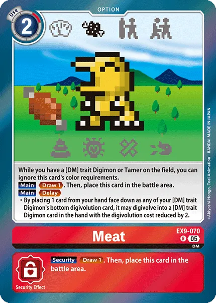 Meat &mdash; Digimon Card Game card