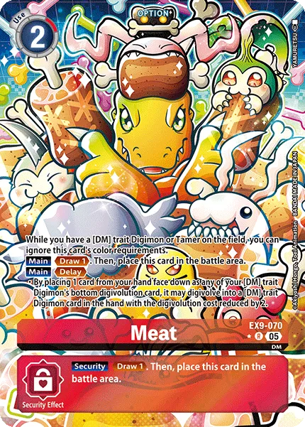 Meat &mdash; Digimon Card Game card