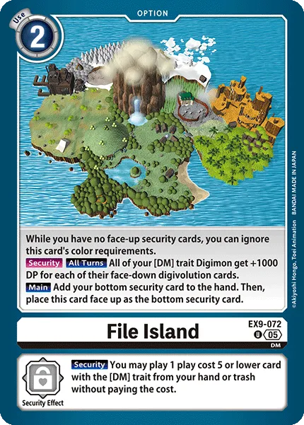File Island &mdash; Digimon Card Game card