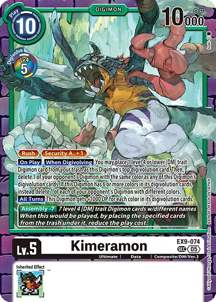 Kimeramon &mdash; Digimon Card Game card