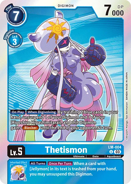 Thetismon &mdash; Digimon Card Game card