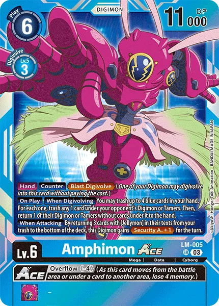 Amphimon ACE &mdash; Digimon Card Game card