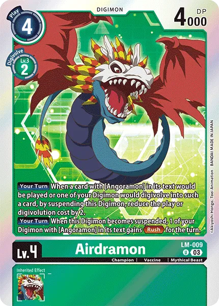 Airdramon &mdash; Digimon Card Game card