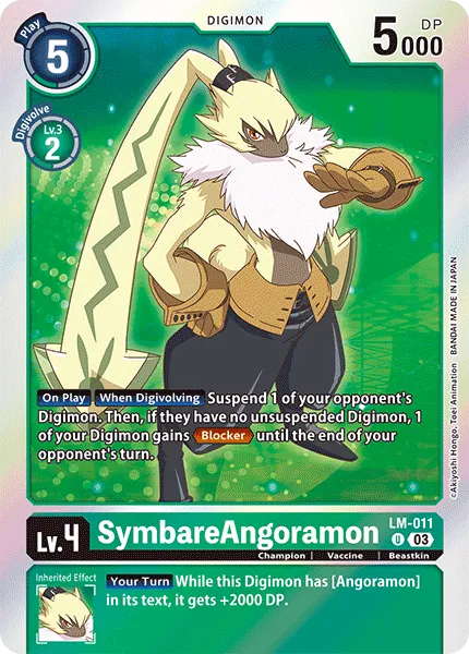 SymbareAngoramon &mdash; Digimon Card Game card