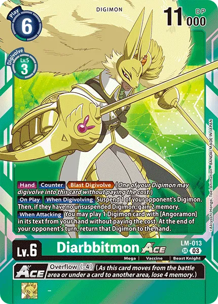Diarbbitmon ACE &mdash; Digimon Card Game card