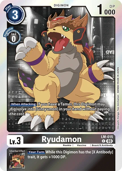 Ryudamon &mdash; Digimon Card Game card