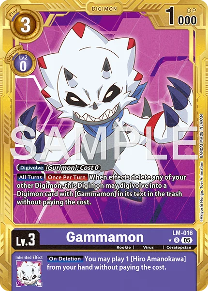 Gammamon &mdash; Digimon Card Game card