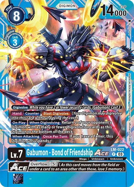 Gabumon - Bond of Friendship ACE &mdash; Digimon Card Game card
