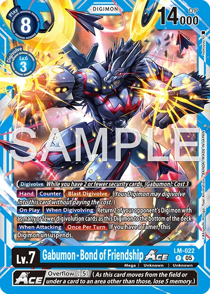 Gabumon - Bond of Friendship ACE &mdash; Digimon Card Game card
