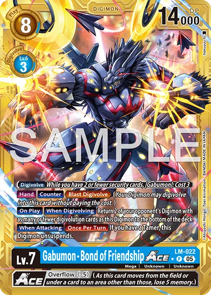 Gabumon - Bond of Friendship ACE &mdash; Digimon Card Game card