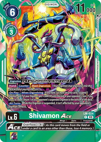 Shivamon ACE &mdash; Digimon Card Game card