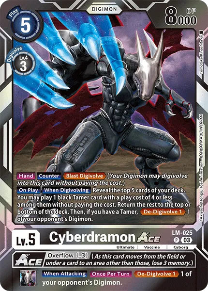 Cyberdramon ACE &mdash; Digimon Card Game card