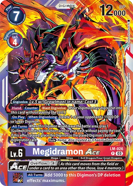 Megidramon ACE &mdash; Digimon Card Game card