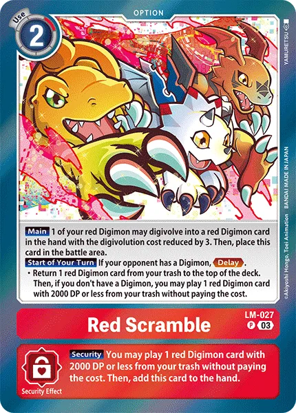 Red Scramble &mdash; Digimon Card Game card