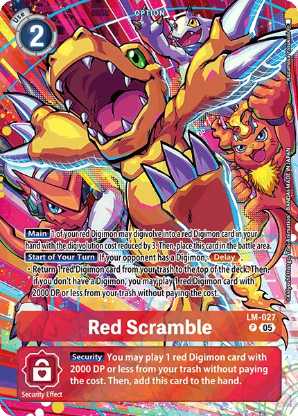 Red Scramble &mdash; Digimon Card Game card