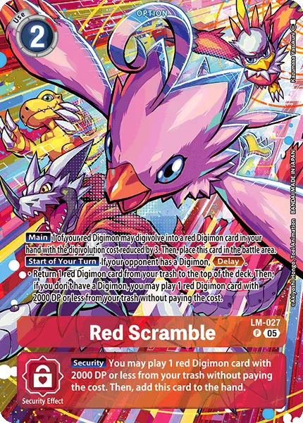 Red Scramble &mdash; Digimon Card Game card
