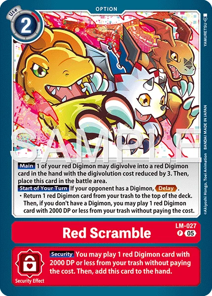 Red Scramble &mdash; Digimon Card Game card