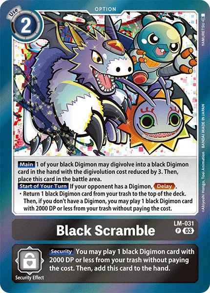 Black Scramble &mdash; Digimon Card Game card