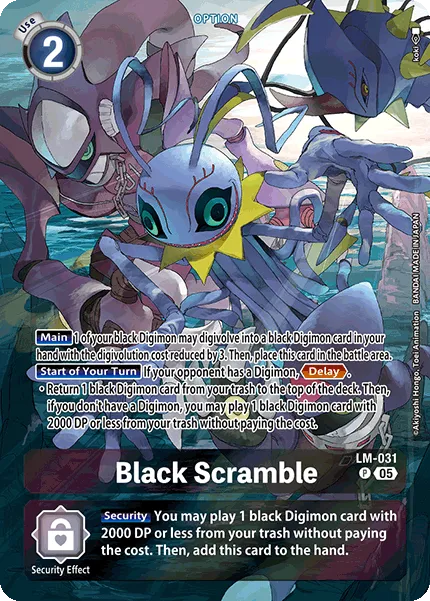 Black Scramble &mdash; Digimon Card Game card