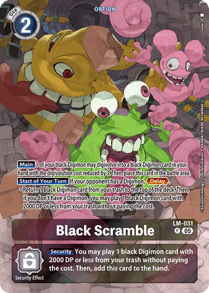 Black Scramble &mdash; Digimon Card Game card