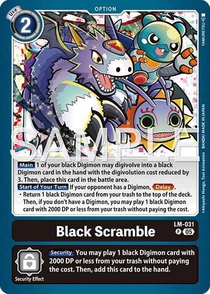 Black Scramble &mdash; Digimon Card Game card