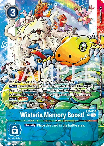 Wisteria Memory Boost! &mdash; Digimon Card Game card