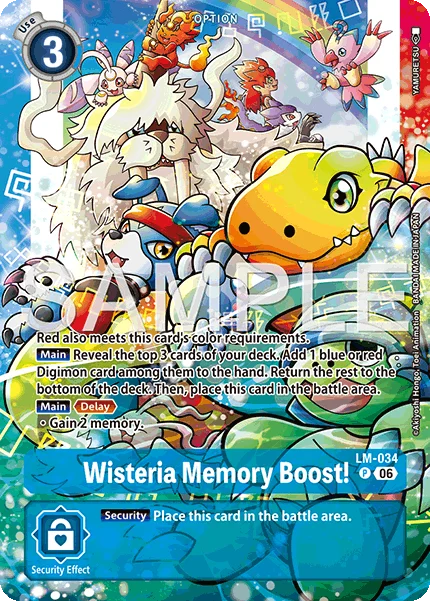 Wisteria Memory Boost! &mdash; Digimon Card Game card