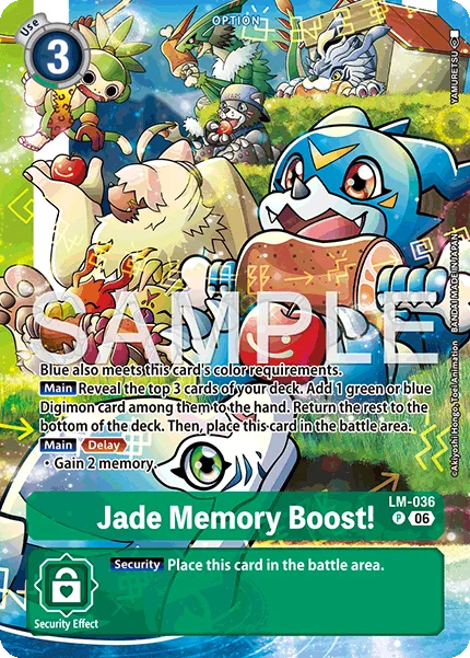 Jade Memory Boost! &mdash; Digimon Card Game card