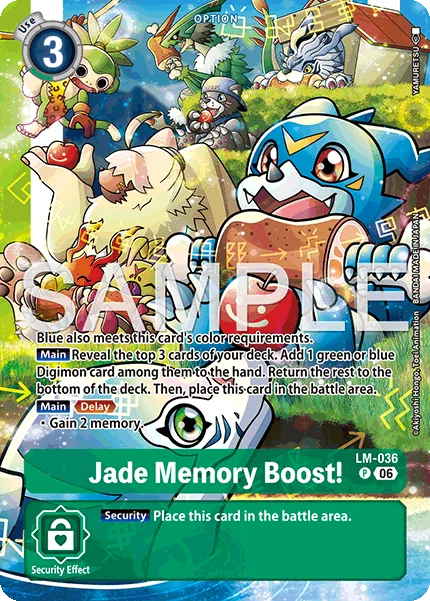 Jade Memory Boost! &mdash; Digimon Card Game card