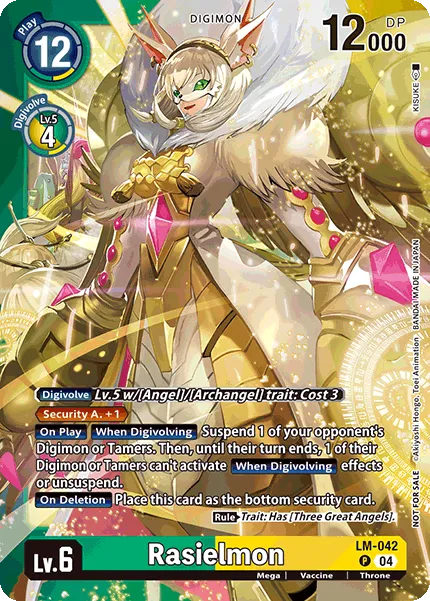 Rasielmon &mdash; Digimon Card Game card