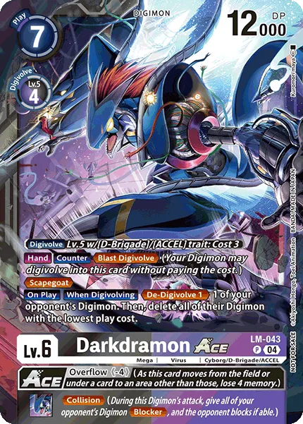 Darkdramon ACE &mdash; Digimon Card Game card