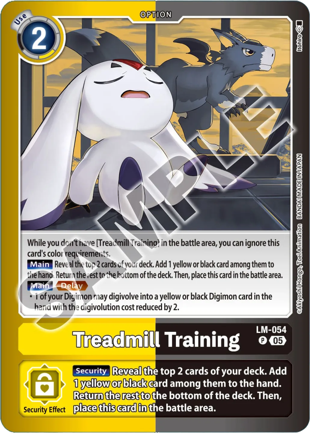 Treadmill Training &mdash; Digimon Card Game card