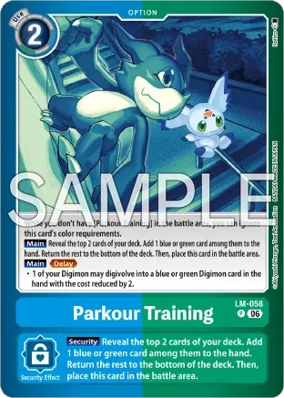 Parkour Training &mdash; Digimon Card Game card