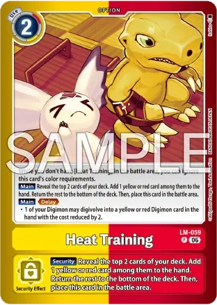 Heat Training &mdash; Digimon Card Game card