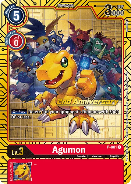 Agumon &mdash; Digimon Card Game card