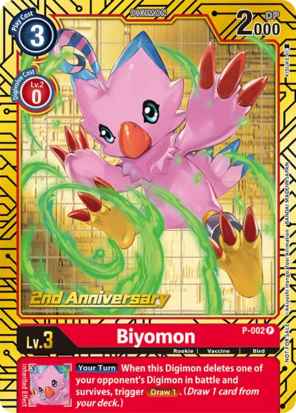 Biyomon &mdash; Digimon Card Game card