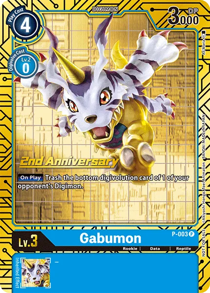 Gabumon &mdash; Digimon Card Game card