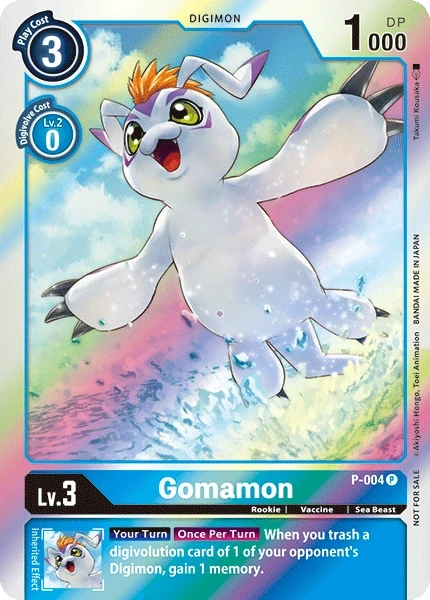 Gomamon &mdash; Digimon Card Game card