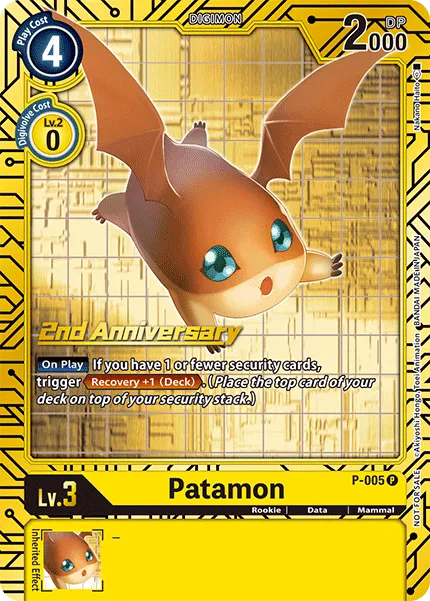 Patamon &mdash; Digimon Card Game card