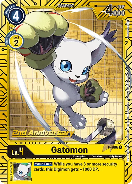 Gatomon &mdash; Digimon Card Game card