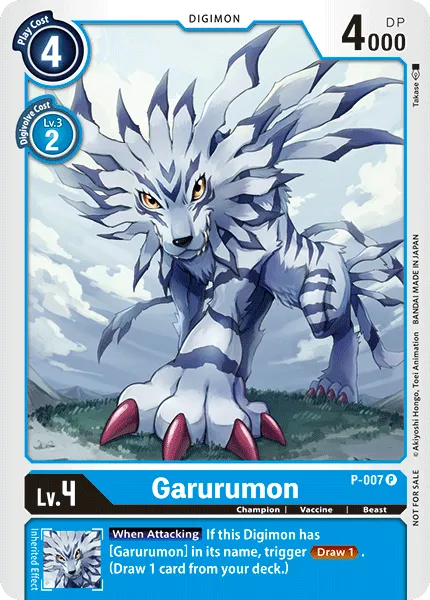 Garurumon &mdash; Digimon Card Game card