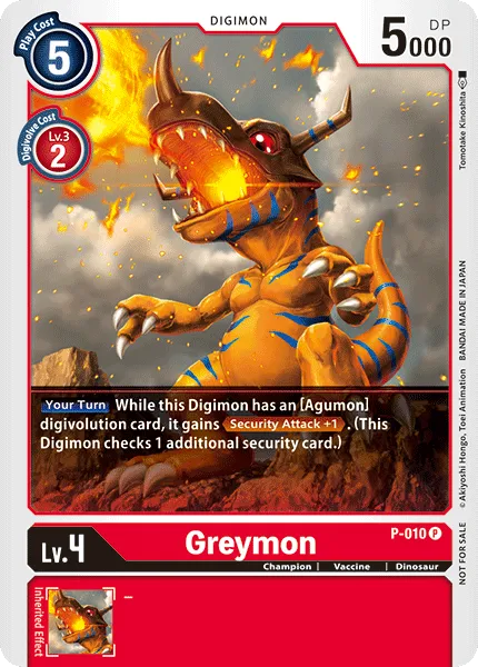 Greymon &mdash; Digimon Card Game card
