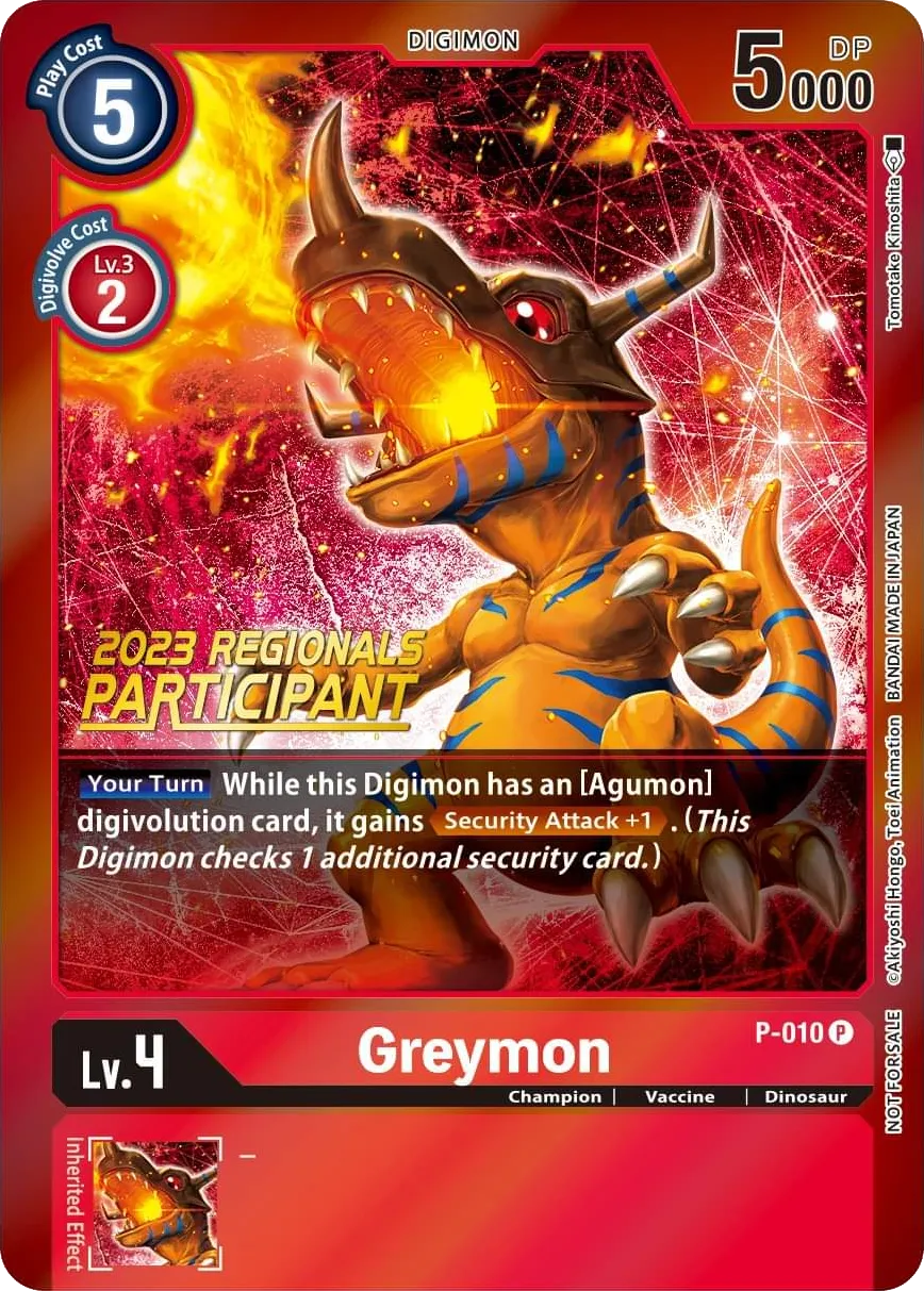 Greymon &mdash; Digimon Card Game card