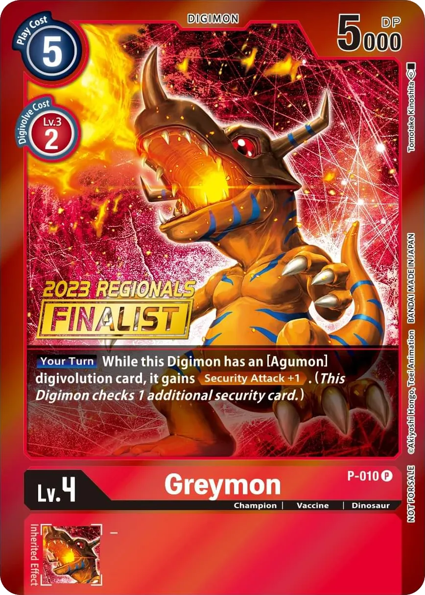 Greymon &mdash; Digimon Card Game card
