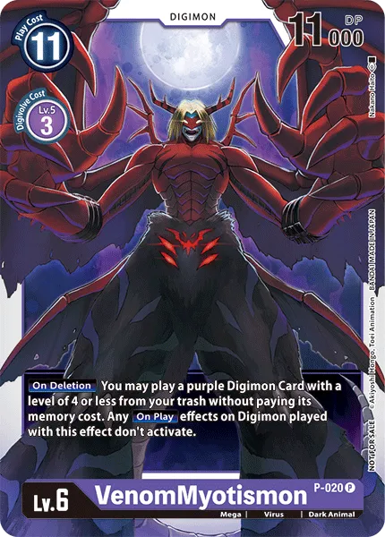 VenomMyotismon &mdash; Digimon Card Game card