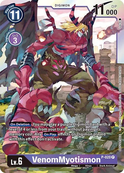 VenomMyotismon &mdash; Digimon Card Game card