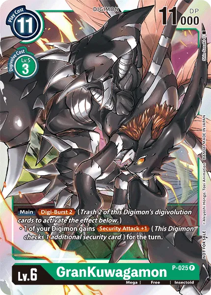 GranKuwagamon &mdash; Digimon Card Game card
