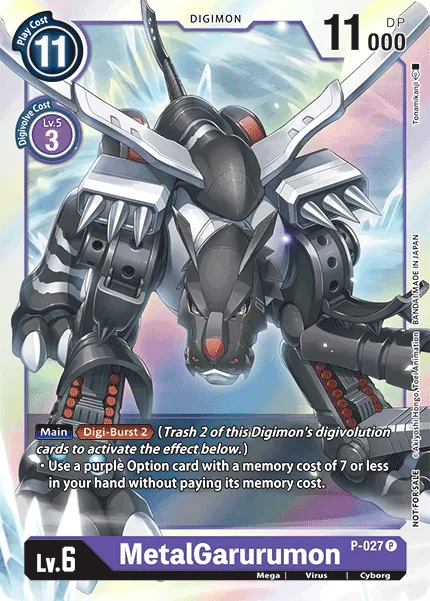 MetalGarurumon &mdash; Digimon Card Game card